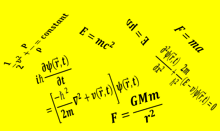 feature image of five famous physics equation by sciencefever